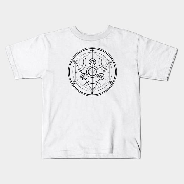 Transmutation Circle Kids T-Shirt by Chairboy